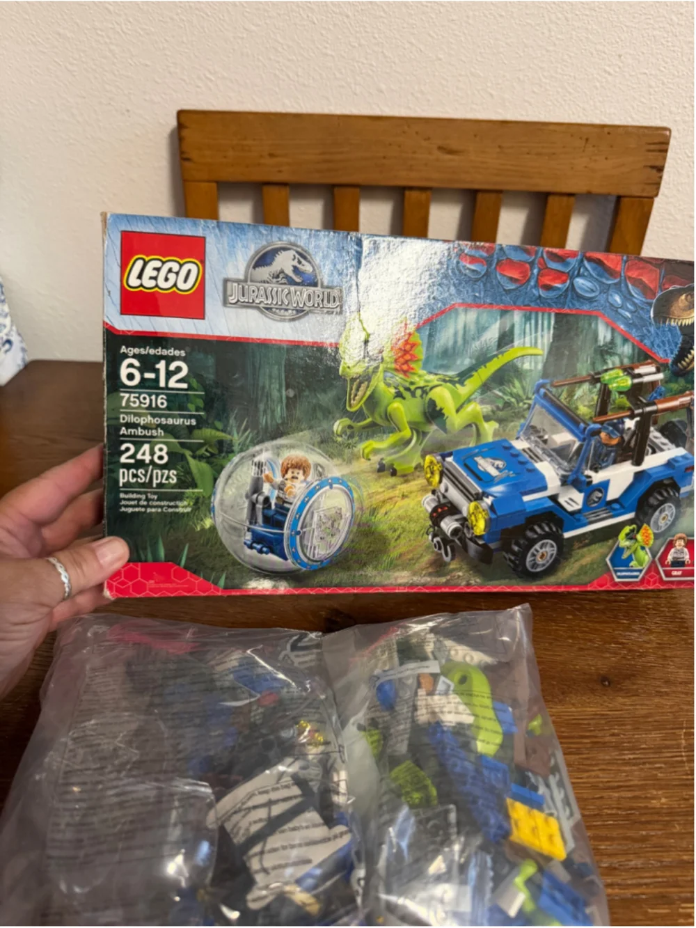 LEGO Jurassic World 75916 Dilophosaurus Ambush Complete Box Instructions Retired